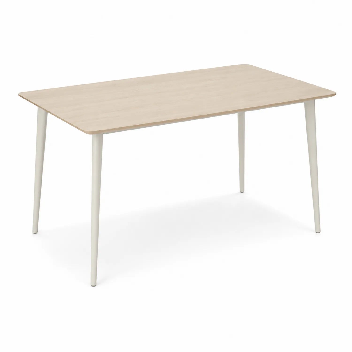 Tavolo rettangolare in legno e metallo 120x80x75 cm