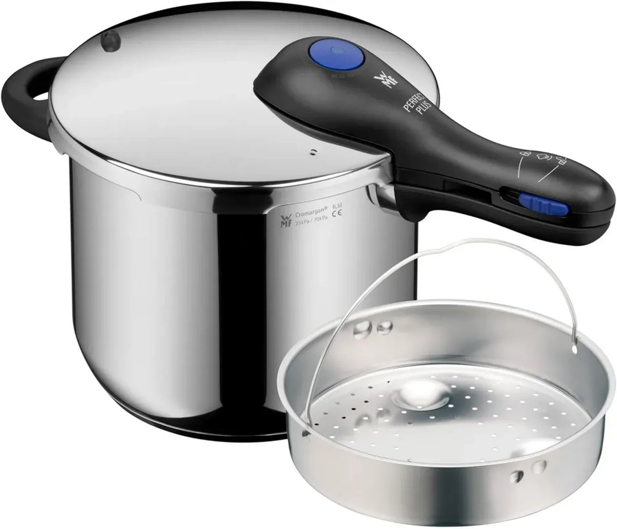 Pentola a Pressione WMF Perfect Plus - 6,5L per Induzione con Inserto e Sicurezza