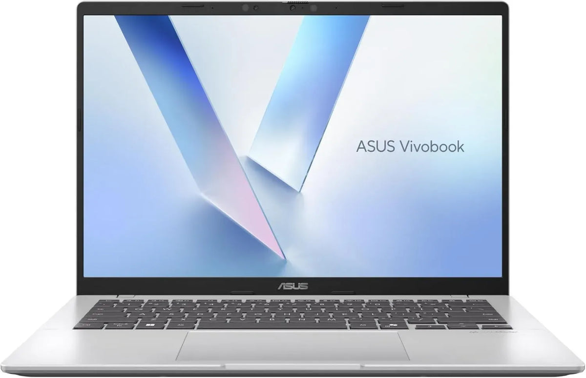 Notebook ASUS Vivobook 14 X1407QA, Schermo 14'' IPS, Anti-riflesso, 60Hz, Processore Snapdragon X X1 26 100, 16GB RAM, 512GB SSD, Windows 11 Home, Colore Argento