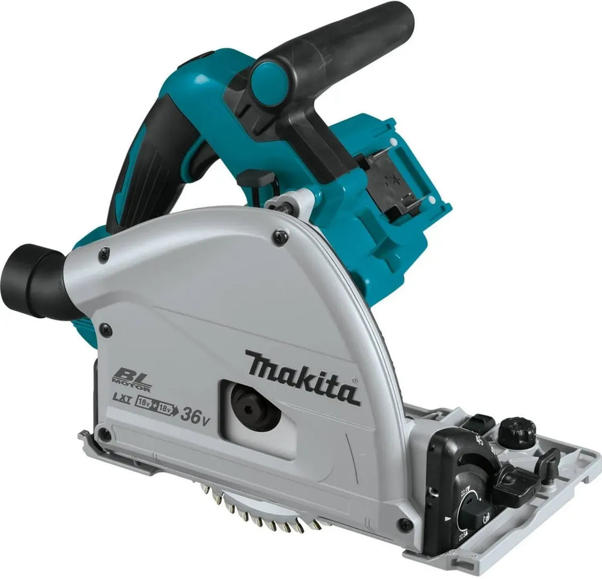Makita Sega Circolare a Immersione 18V X2 LXT 36V, Senza Spazzole, 165mm, AWS, Solo Utensile