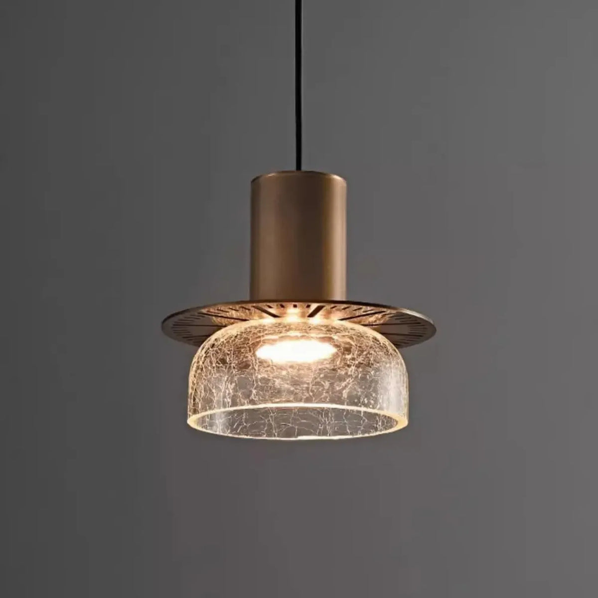 Lampadario a Sospensione Vintage Regolabile con Led Integrato in Vetro, Luce Calda 3000K per Isola Cucina