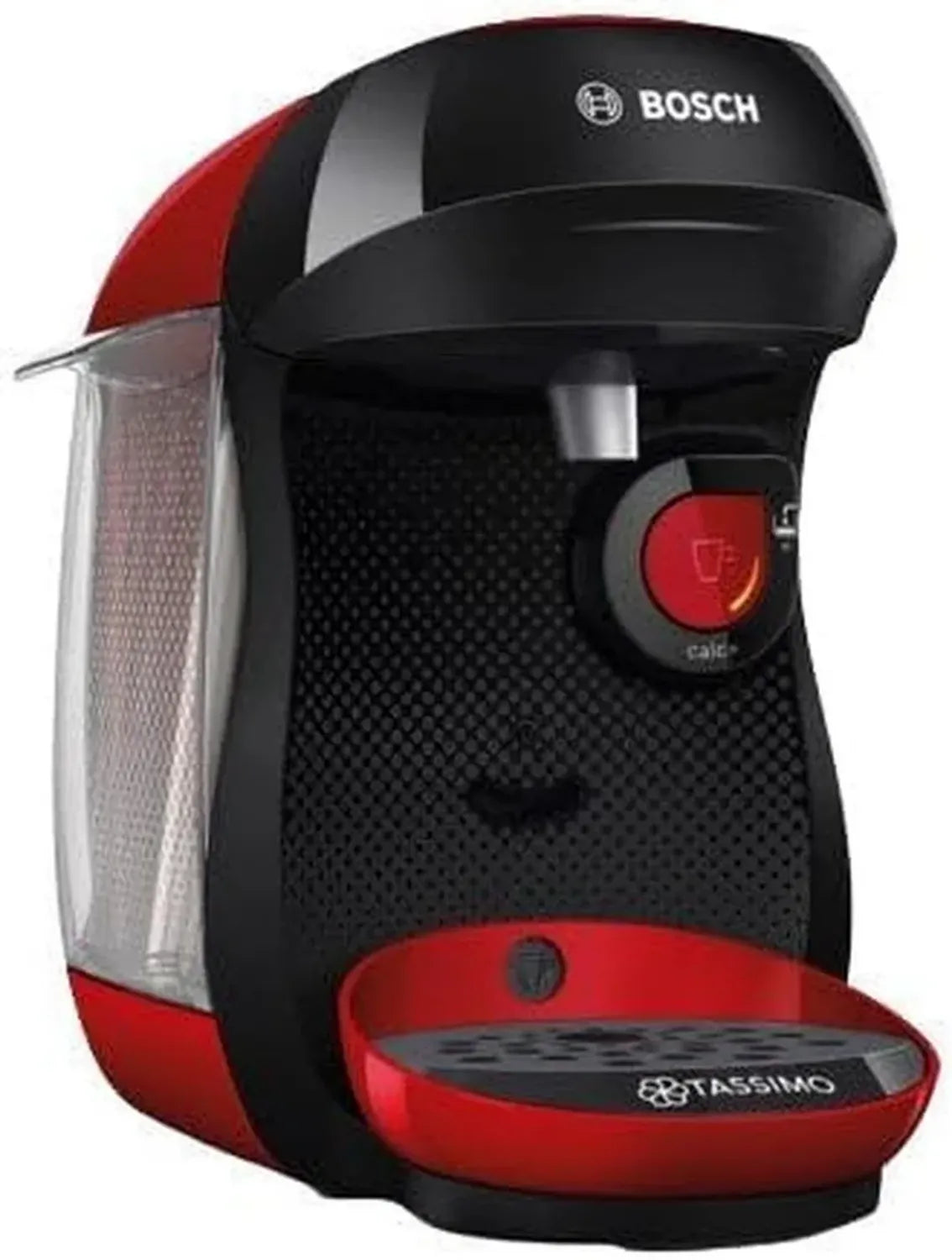 Macchina da Caffè Bosch Tassimo Happy, 70 Bevande, OneTouch, Tecnologia INTELLIBREW, Colore Rosso