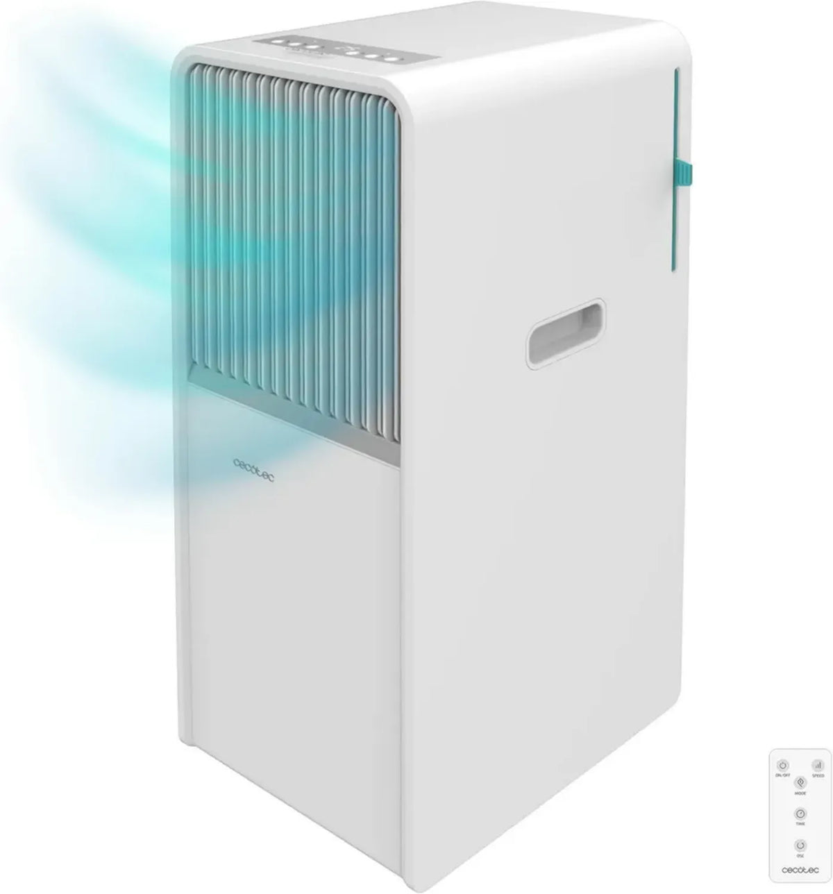Climatizzatore Portatile Cecotec ForceClima 7150 Style, 7000 BTU, Copertura 20 mq, 2 Velocità, Telecomando LED, 4 Modalità, Timer e Ruote Girevoli