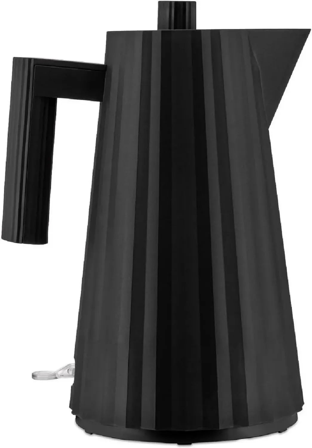 Bollitore Elettrico Plissé di Alessi, Design Moderno, 2400W, 1.7L, Nero