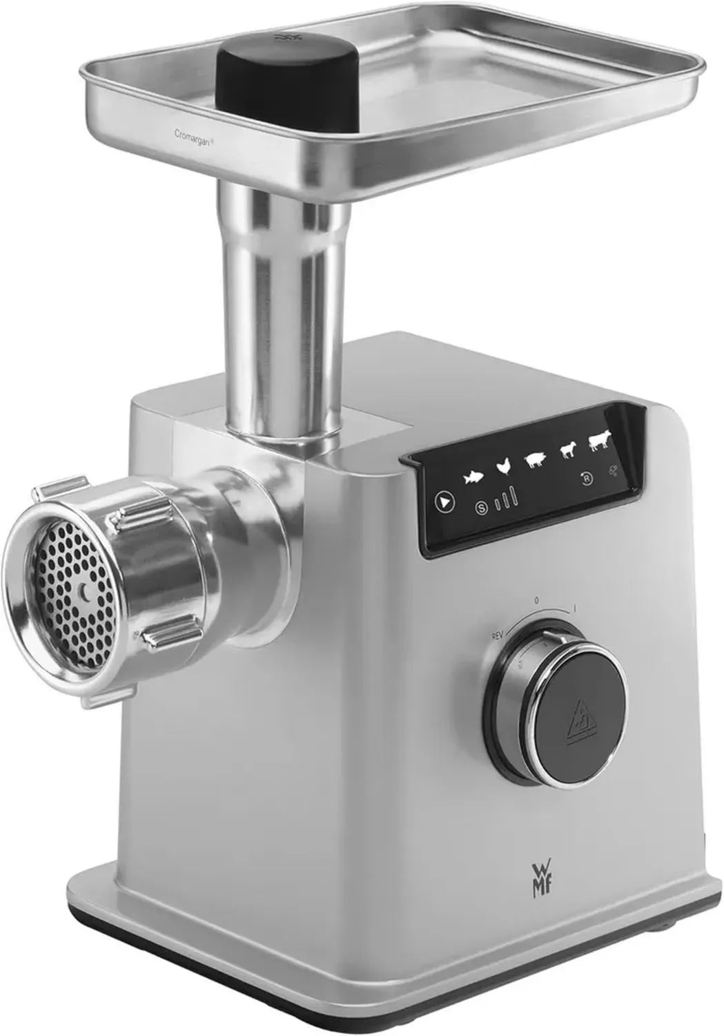 WMF Profi Plus 0417100011 - Tritacarne multifunzionale, 3 dischi di macinatura, accessori per salsicce e kebbe, 4 velocità, facile da pulire, 350 W di potenza, potenza massima 2200 W