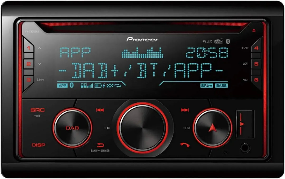 Autoradio PIONEER FH-S820DAB con DAB Bluetooth