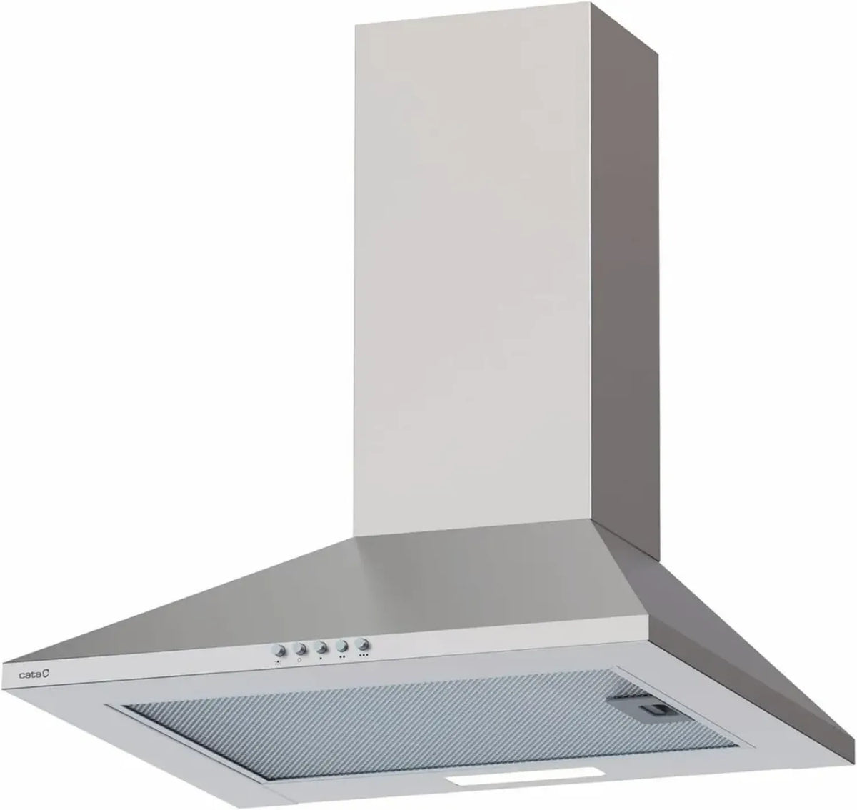 CATA Cappa Aspirante VK 5000 X, 3 Velocità, Portata 480 m3/h, Silenziosa 56 dB, Motore Efficiente, Illuminazione a LED, Acciaio Inox