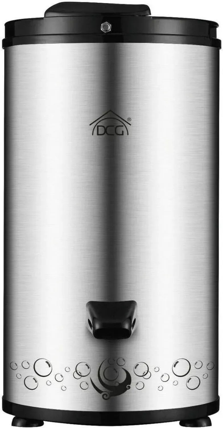 Asciugatrice Portatile DCG Inox 6 Kg, 3200 RPM, Silenziosa e Compatta