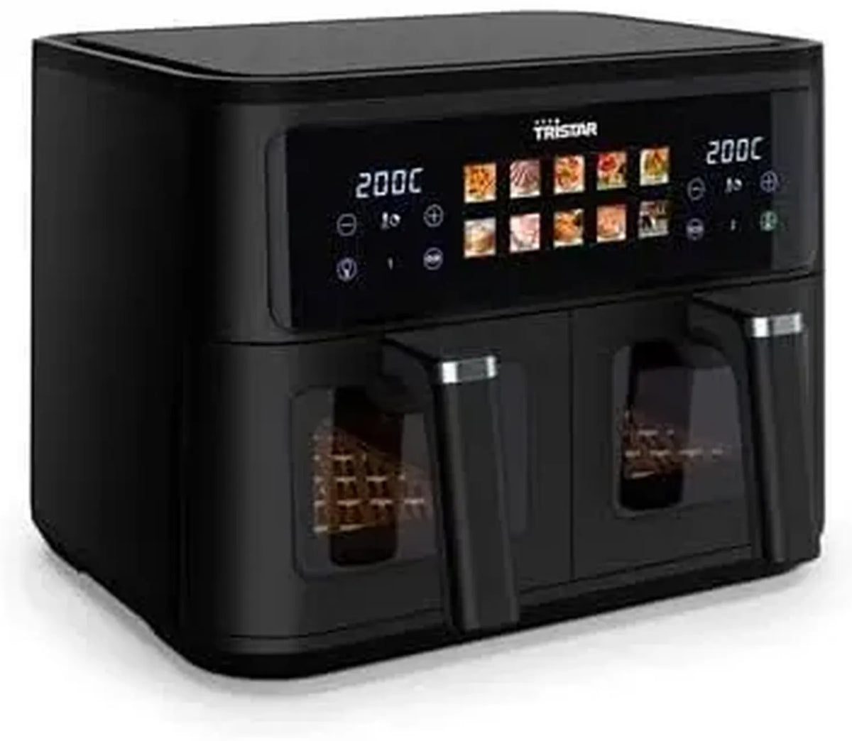 Friggitrice ad Aria Doppio Cestello TRISTAR, 9L, 2400W, Nero