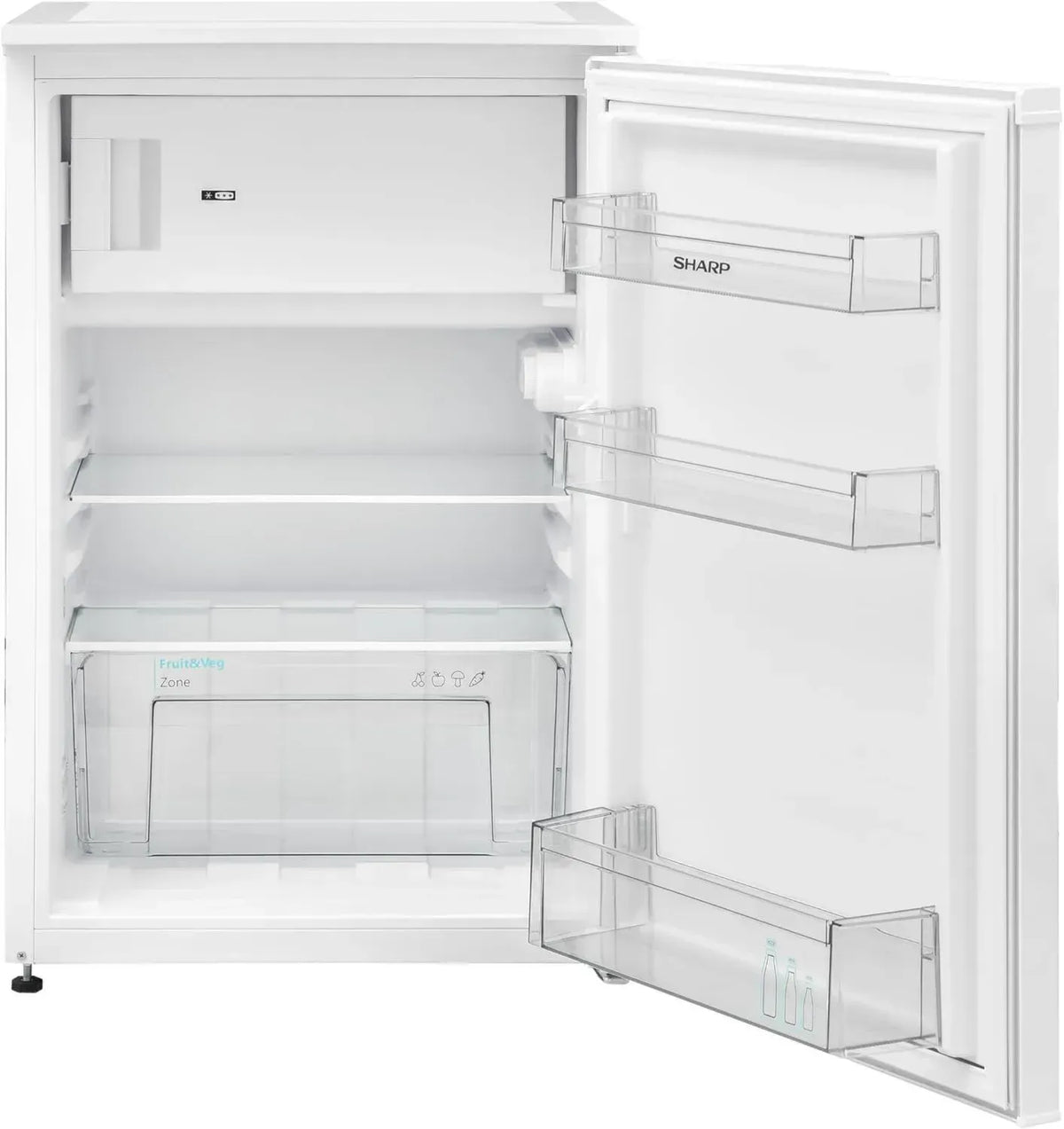 Frigorifero compatto Sharp 121L con congelatore integrato e LED