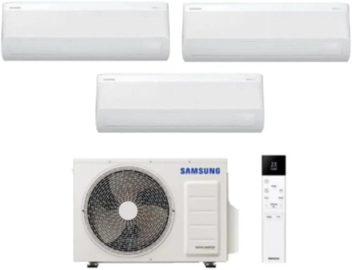 Climatizzatore Samsung Luzon S2 Trial Split 7000+7000+12000 BTU, Gas R32, Silenzioso 19dB, Classe A++