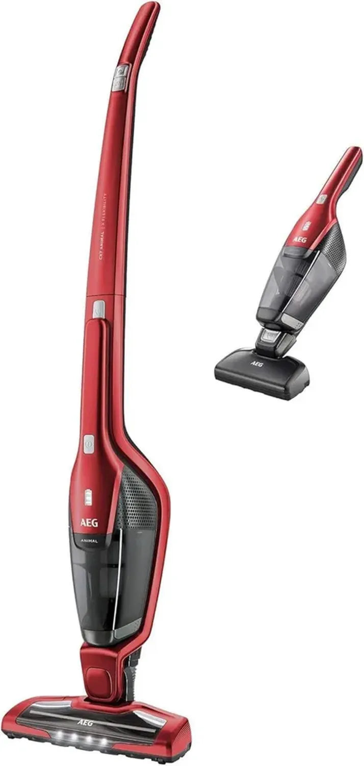 AEG CX7-2-45AN Aspirapolvere Senza Fili 2 in 1, Rosso, Design Ergonomico