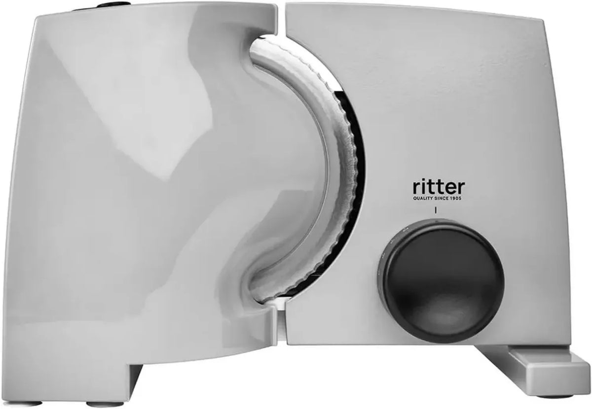 Affettatrice Elettrica Ritter Nova 1 Duo Plus in Metallo con Motore ECO, Qualità Professionale, Made in Germany