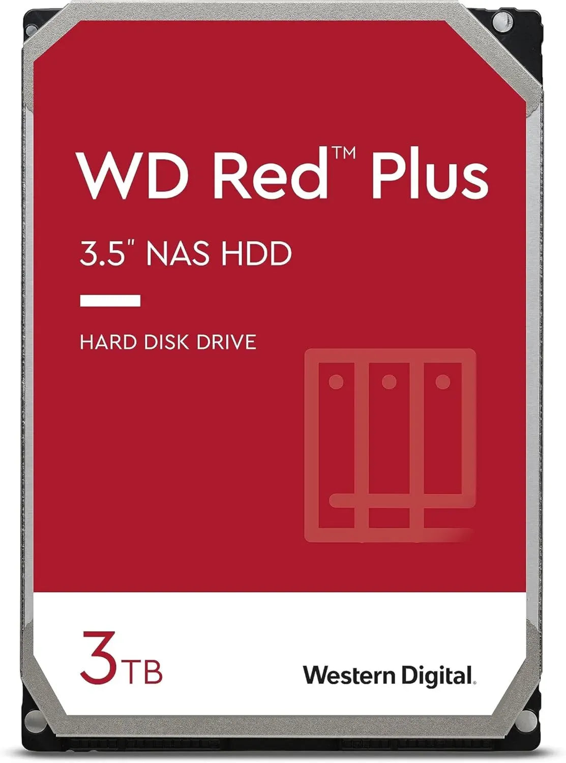 WD Red 3TB Disco Rigido Interno 3.5' per NAS, 5400 RPM, SATA 6Gb/s, CMR, 64MB Cache