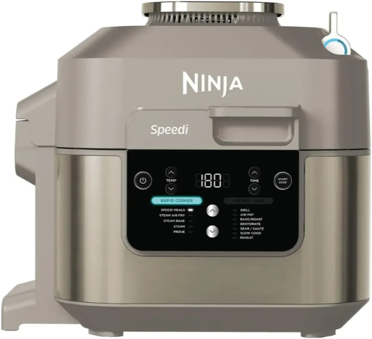 Pentola Elettrica Multifunzionale 10 in 1 Ninja Speedi, 5,7L, Friggitrice ad Aria e Vapore, Rapida, Ideale per Famiglie