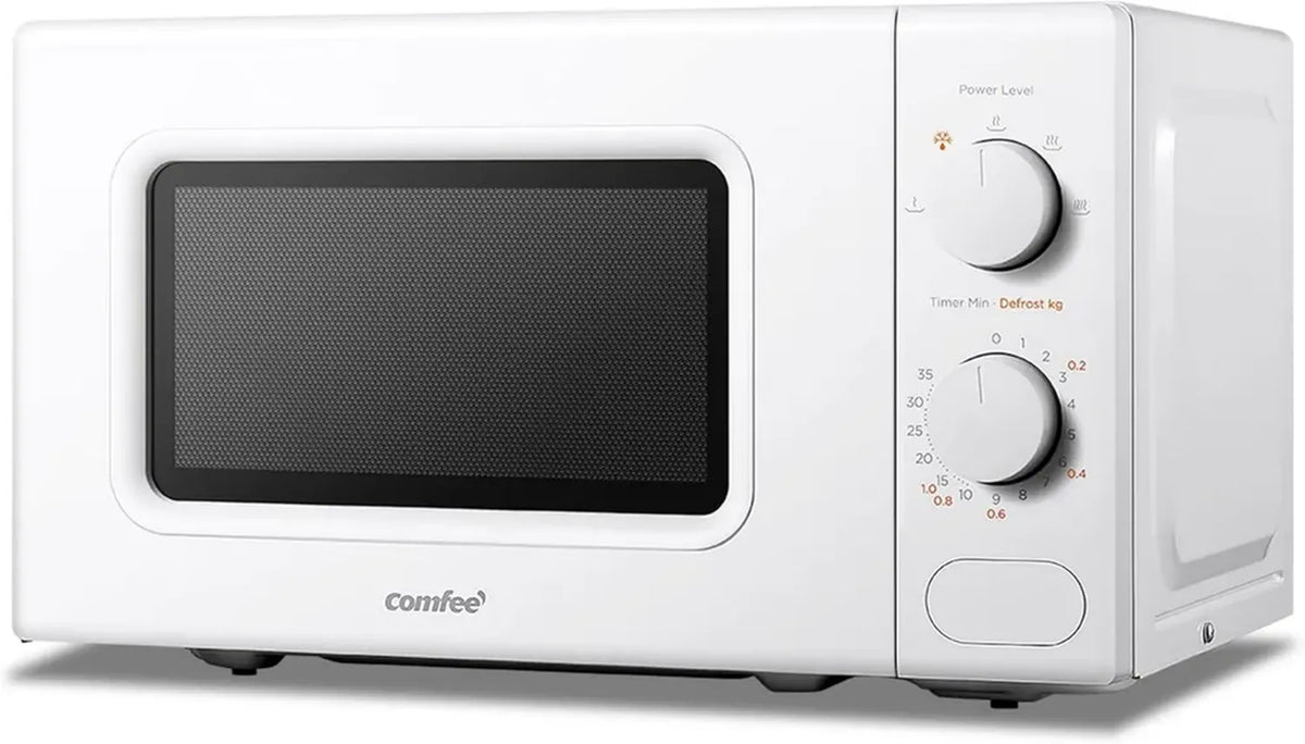 Forno a Microonde Compatto COMFEE', 20L, 700W, Scongelamento Rapido, 5 Livelli Potenza