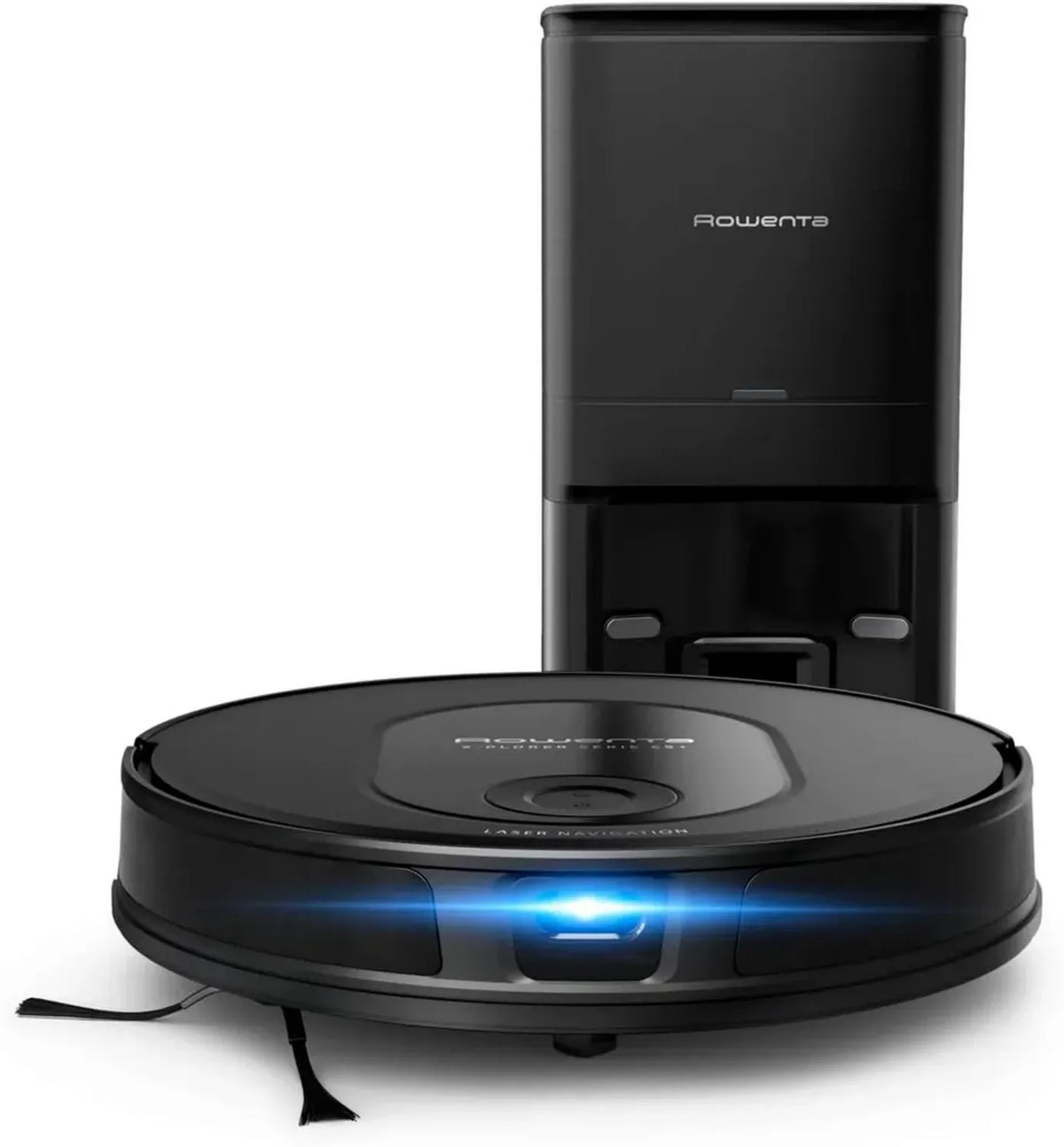 Rowenta Robot Aspirapolvere X-PLORER Serie 65+, Pulizia Intelligente con Navigazione Laser e Aqua Power, Autonomia 168 Minuti, Potenza 2300 PA, Controllo Remoto