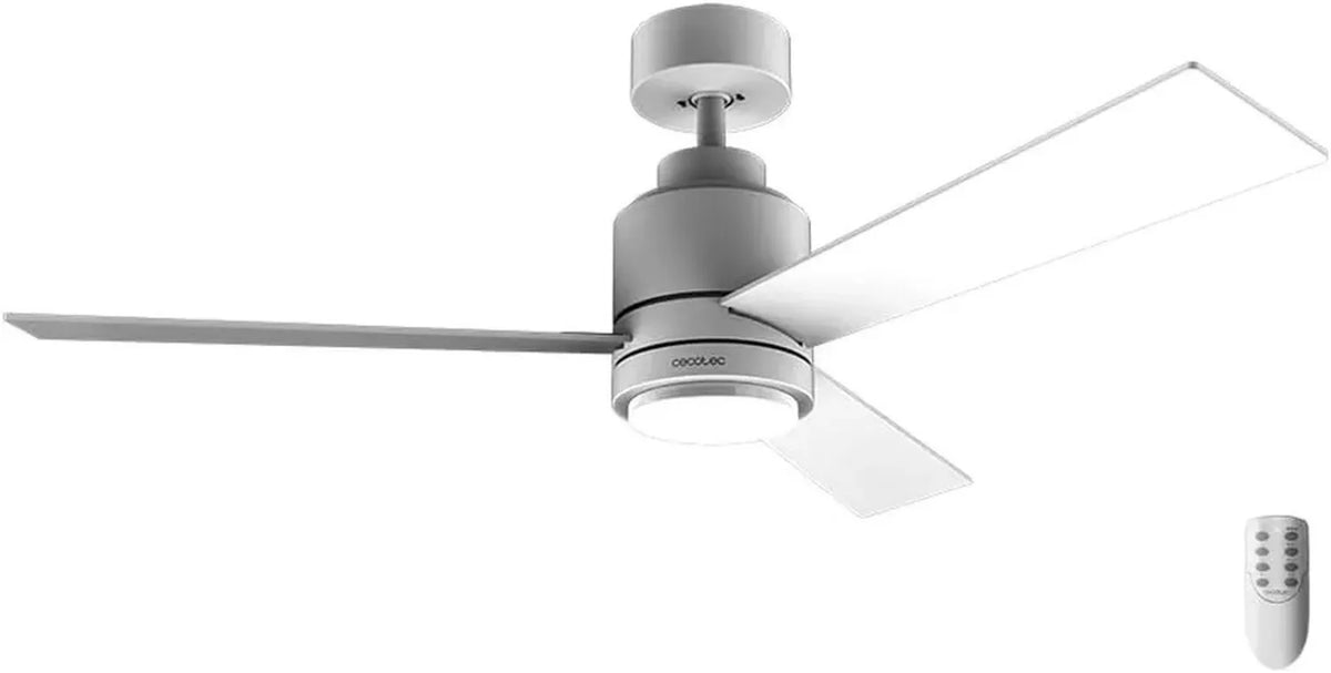 Ventilatore da Soffitto con Luce e Telecomando, 3 Pale, Motore DC, 6 Velocità