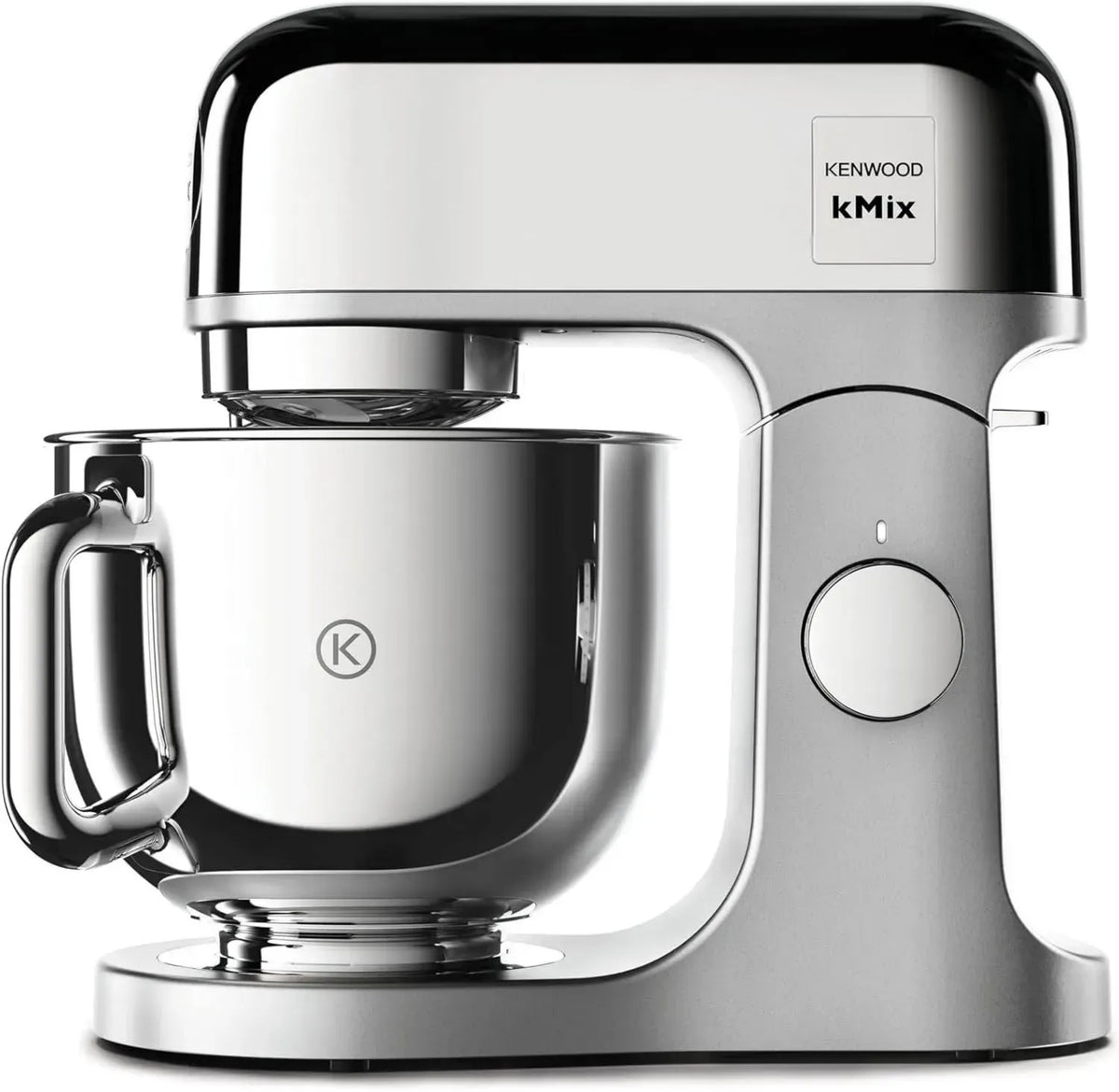 Kenwood KMX760CH Robot da Cucina Planetario con Ciotola 5L in Acciaio, 3 Accessori Inclusi, 1000W di Potenza, Compatibile con 20 Accessori Aggiuntivi