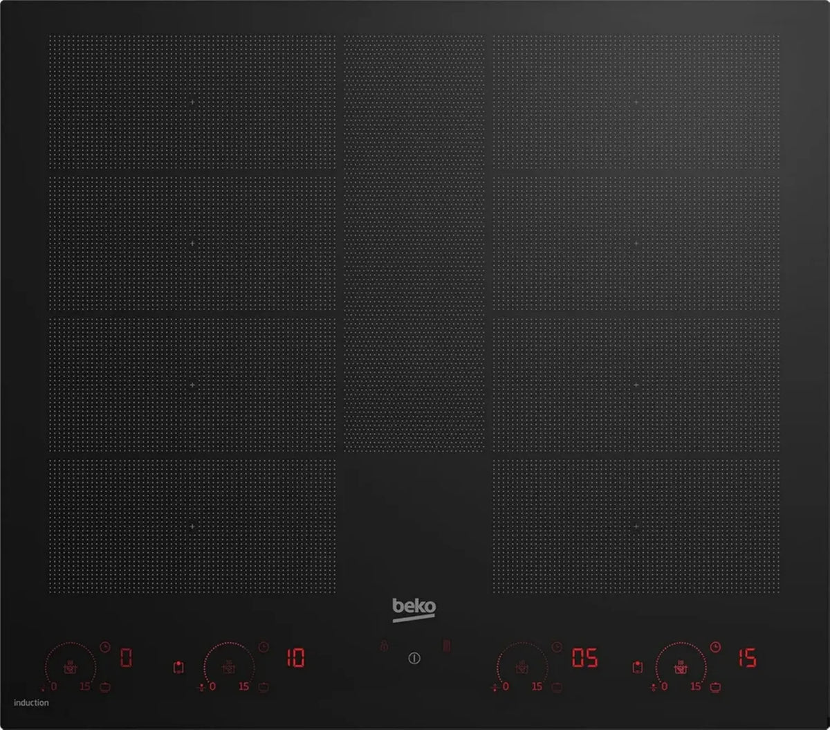 Beko HII68811NT: Piano Induzione, 8 Zone, IndyFlex+ e Zona Estendibile, 60 cm
