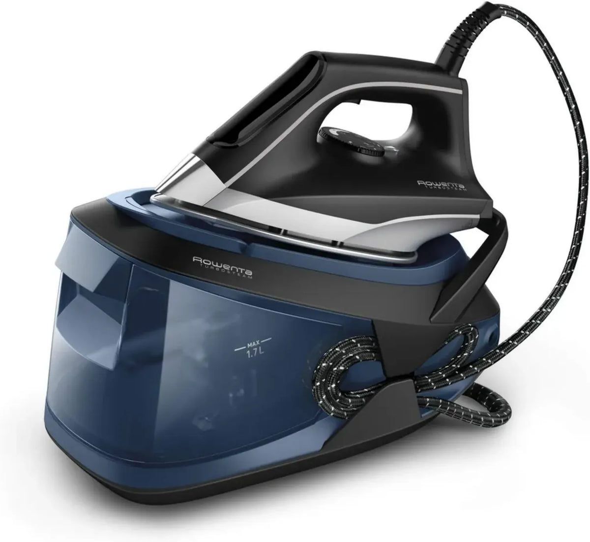 Rowenta Ferro da Stiro Professionale con Vapore Potente, 370 g/min, Pressione 6.5 bar, Serbatoio XL 1,7 L, Modalità Eco, VR8322
