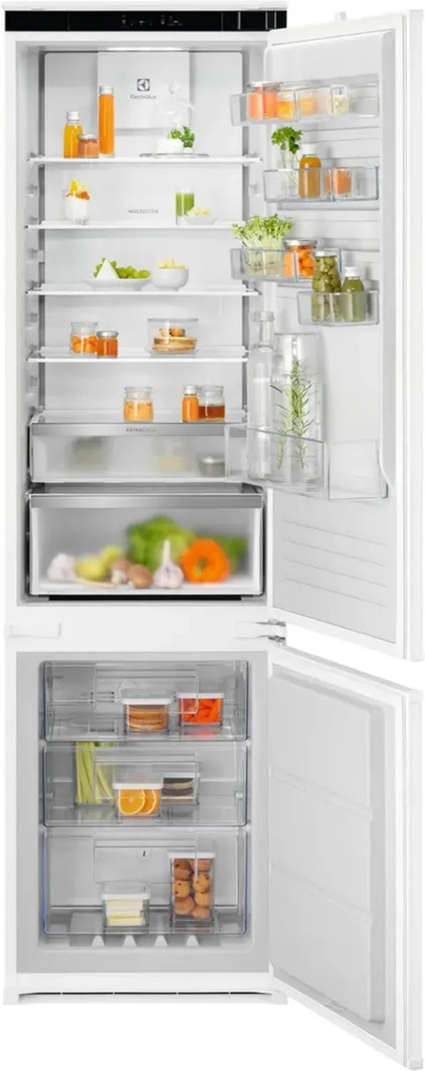 Electrolux ENP7MD19S - Frigorifero combinato da incasso 269 L, No Frost, MultiSpace, AI CoolAssist, display touch, 34 dB, classe D, congelatore 4 stelle