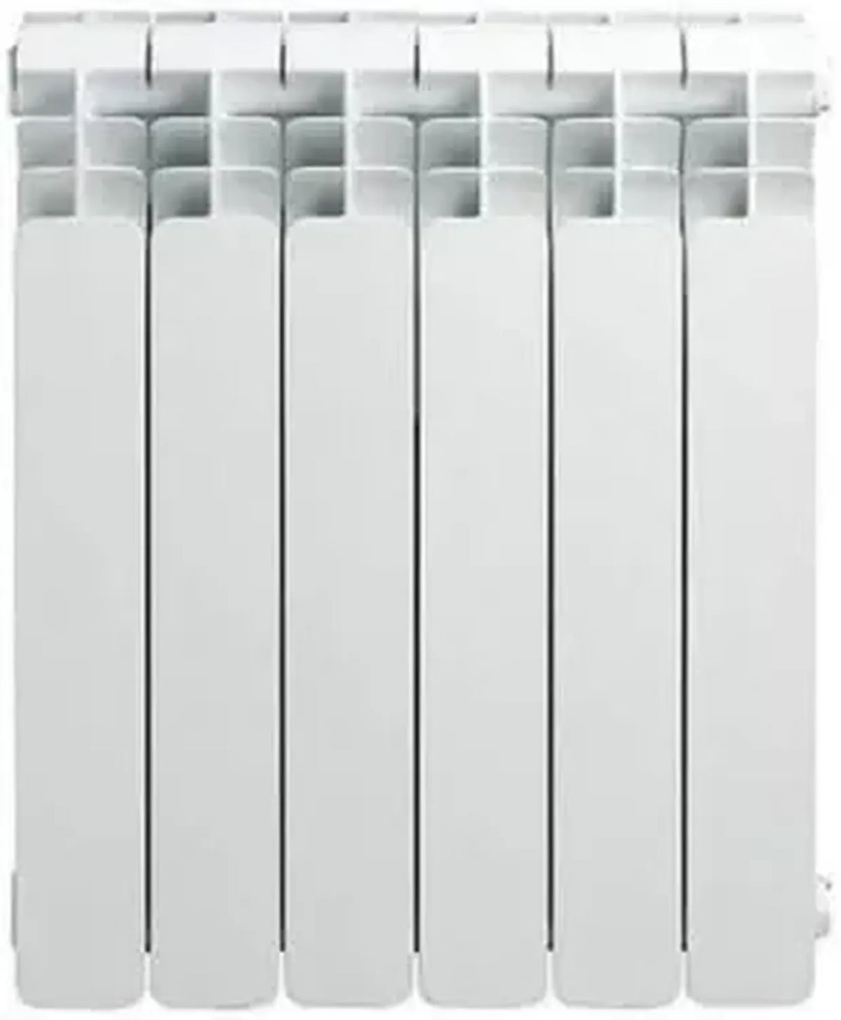 Radiatore in Alluminio a 10 Elementi per Riscaldamento, Modello Tropical H700, Colore Bianco