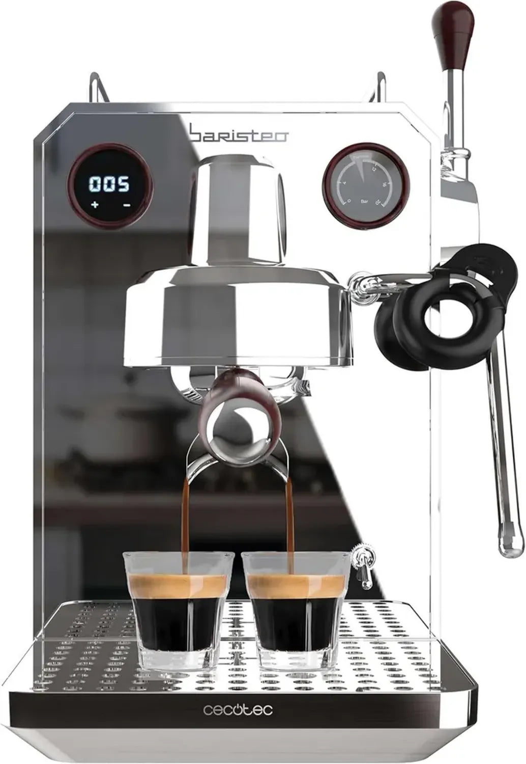 Macchina da Caffè Espresso Cecotec Baristeo Intima, 15 Bar, Serbatoio 1,7L