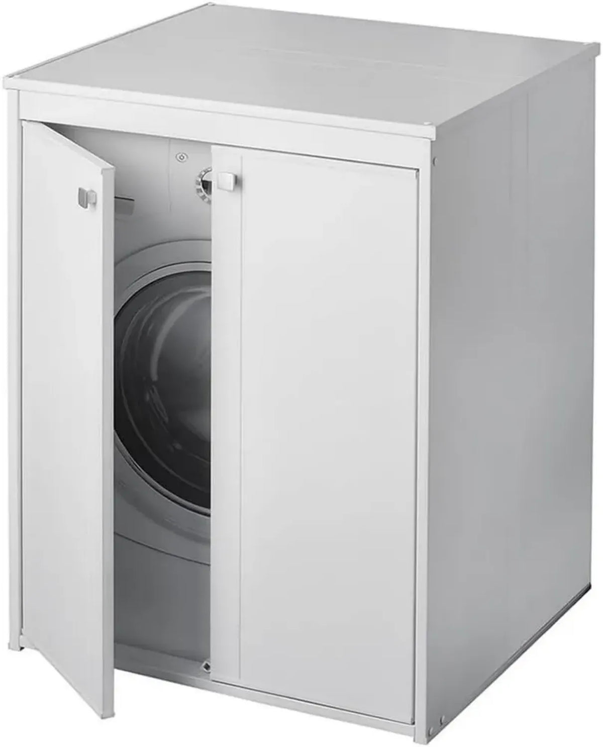 Armadio da Esterno Negrari 5012P per Lavatrice, Regolabile, Resina Bianca, 60x70x94 cm