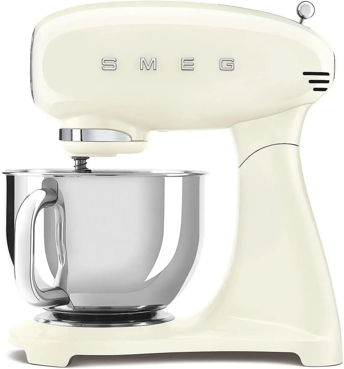Robot da Cucina Smeg SMF03CREU, 800W, 10 Velocità, Ciotola 4,8L, Accessori Inclusi, Crema