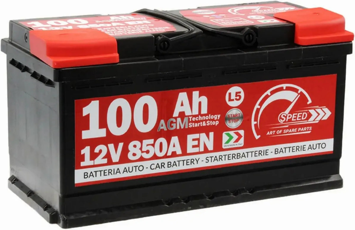 Batteria Auto SMC 100Ah AGM 850A L5 Start-Stop per Motori con Tecnologia Start-Stop