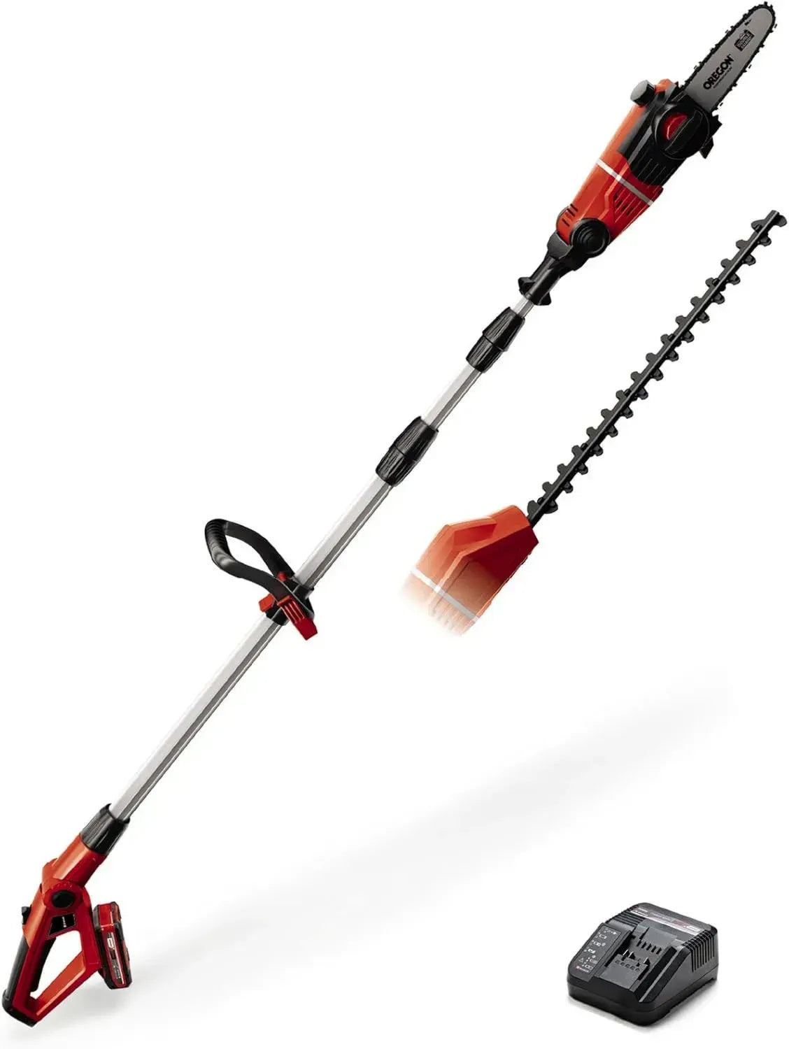 Einhell Potatore a Batteria 18V, Modello Ge-HC 18 Li T, Rosso