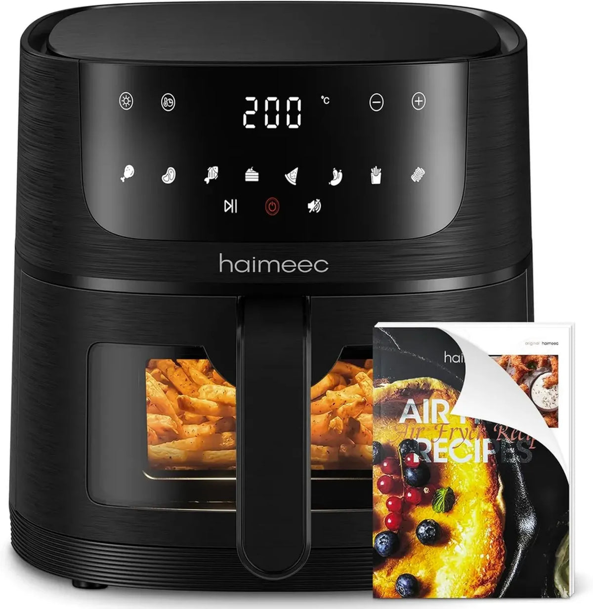Friggitrice ad Aria 4L con 8 Programmi e Display Digitale