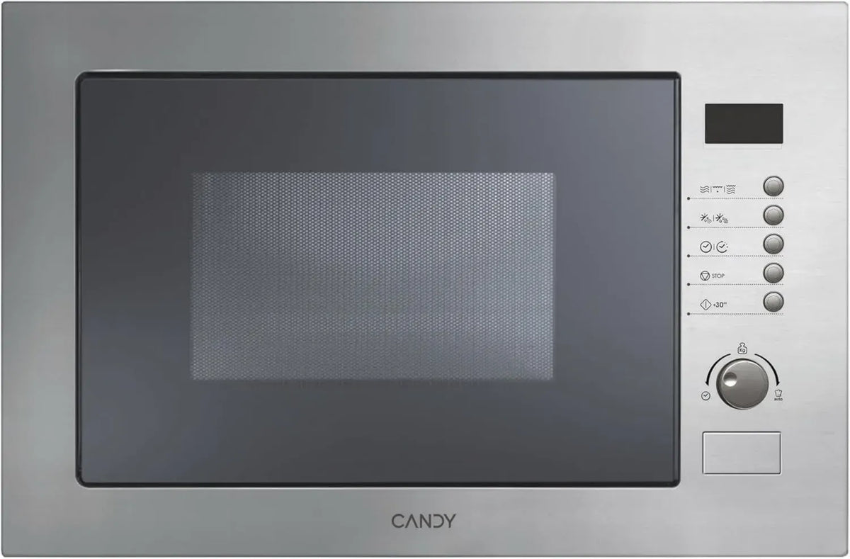 Candy Wave 600 Forno a Microonde da Incasso 25L, 800W, 13 Programmi, Funzione Scongelamento e Avvio Veloce, Blocco Sicurezza, Inox