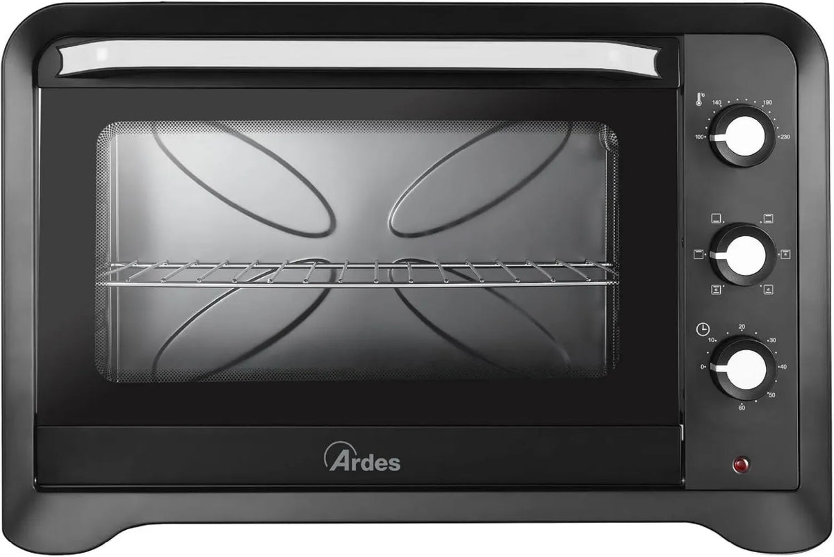 Fornetto elettrico ventilato 64L con doppio vetro e accessori