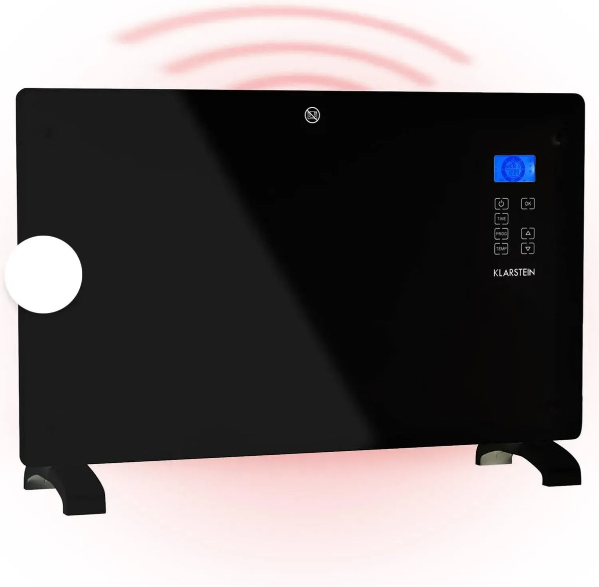 Klarstein Termoconvettore Elettrico a Basso Consumo 2000W, Portatile con Rotelle, Termosifone da Parete con Termostato per Casa