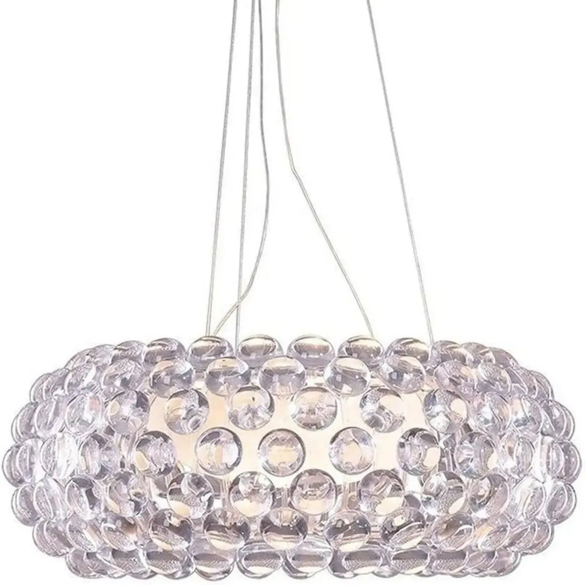 Foscarini Lampada a Sospensione in Acrilico, Design Trasparente Ambra, Diametro 35x20cm
