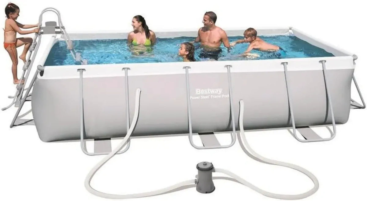 Piscina Rettangolare Power Steel Frame 404x201x100 cm - Bestway
