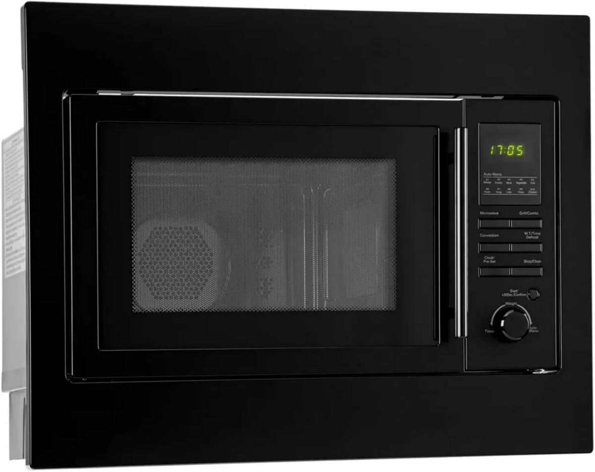 Microonde Incasso Bomann 25L con Grill e Convezione, 60 cm, Potenza 900W, Nero