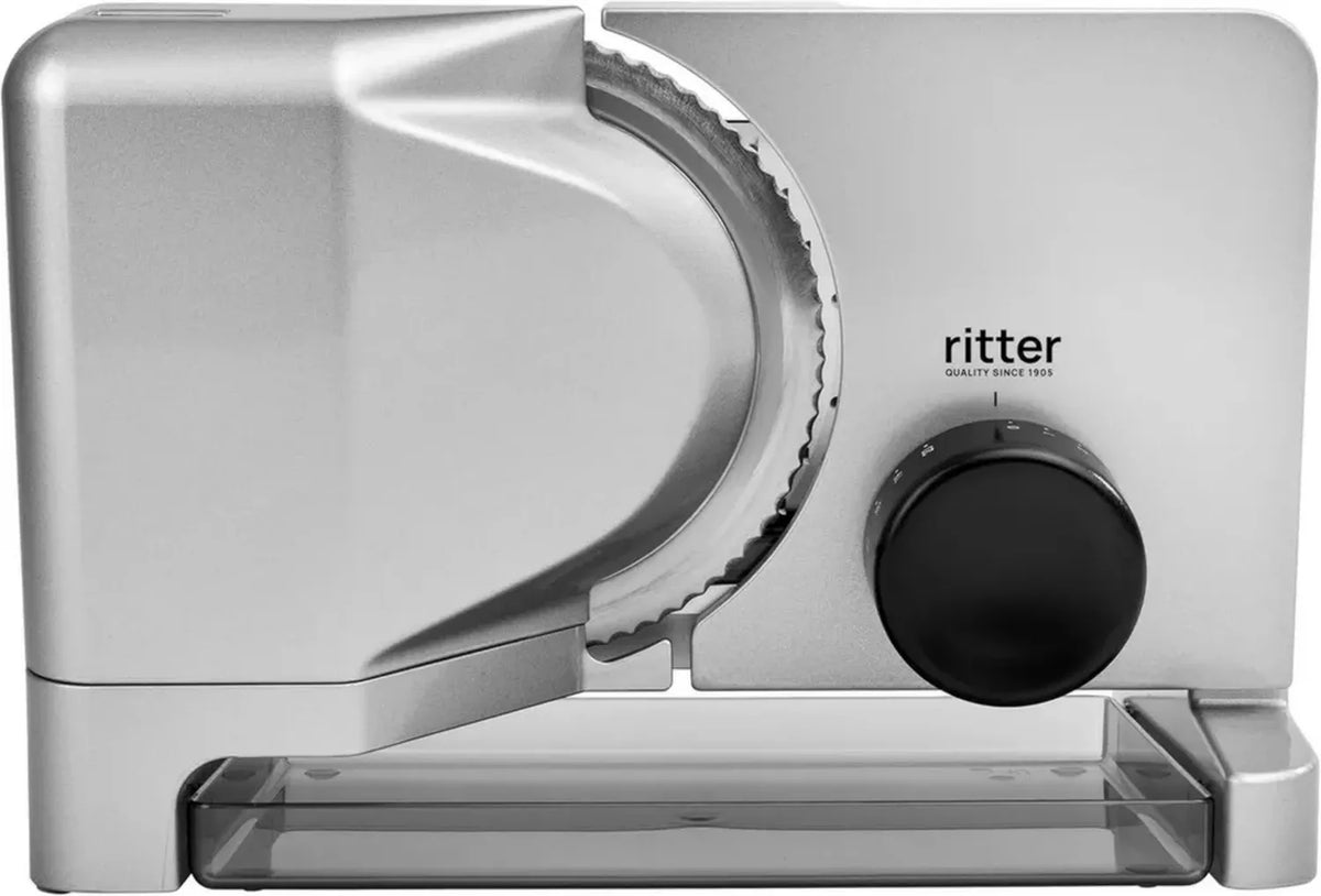 Ritter E 16 Affettatrice Pane e Salumi in Metallo, Coltello Elettrolucidato, Produzione Tedesca