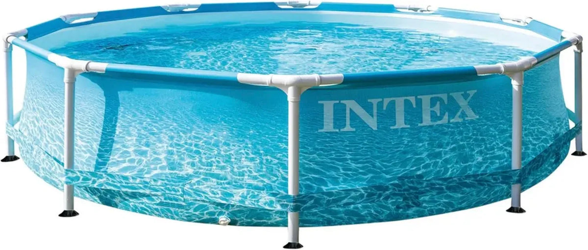 Piscina con Telaio in Metallo 3m x 76cm per Spiaggia