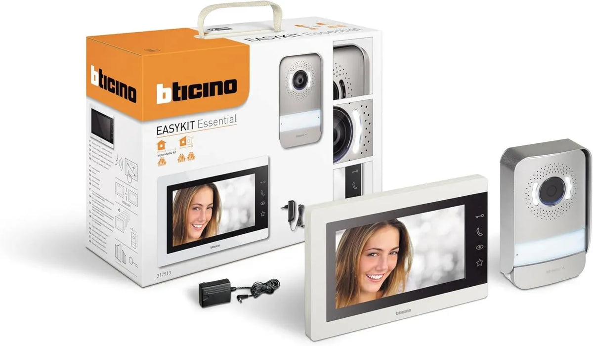 Videocitofono Bticino EasyKit Essenziale Monofamiliare con Monitor 7'' e Telecamera