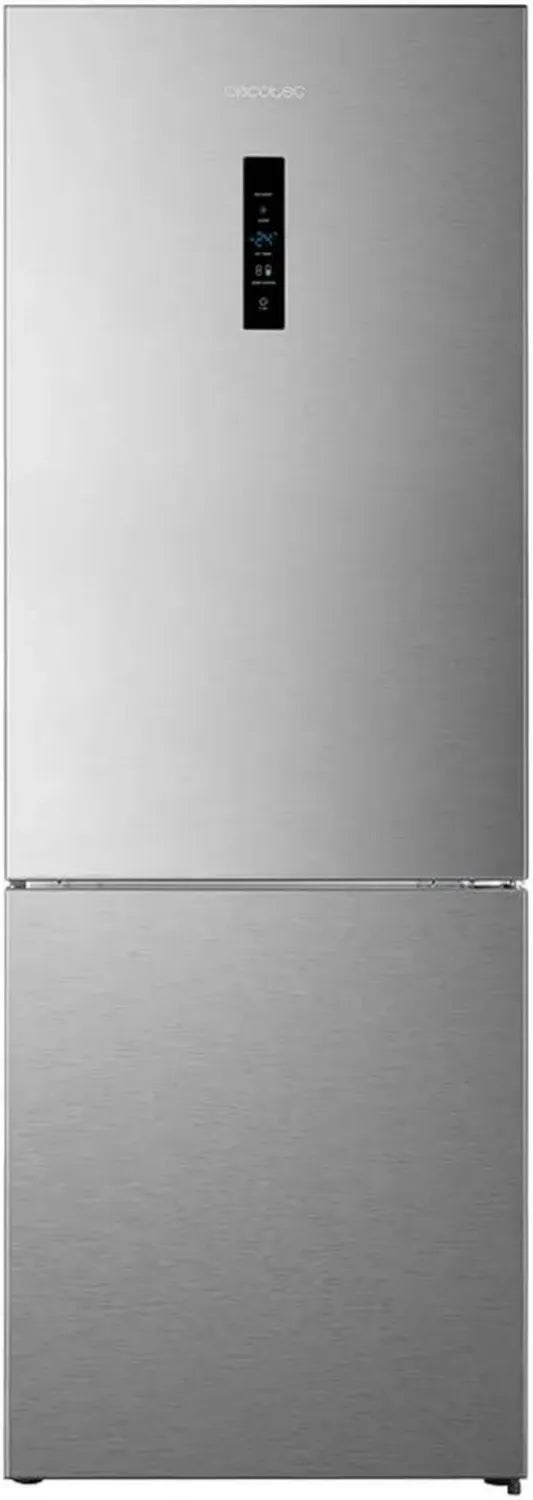 Frigorifero Combinato Inox 495L Cecotec, 200 cm, Basso Consumo, Multi Air Flow