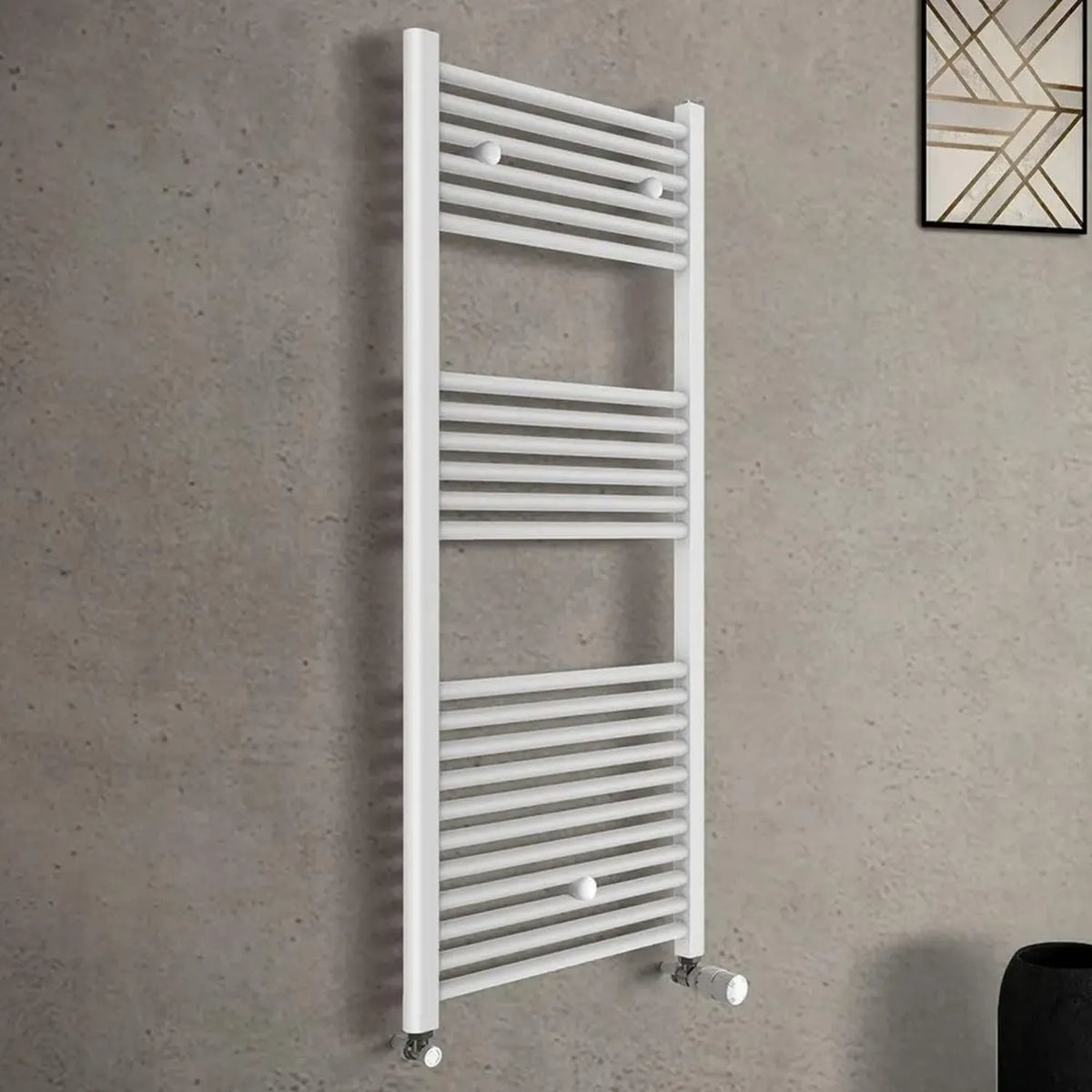 Radiatore Scaldasalviette Bianco 550x1200 mm Interasse 500 mm