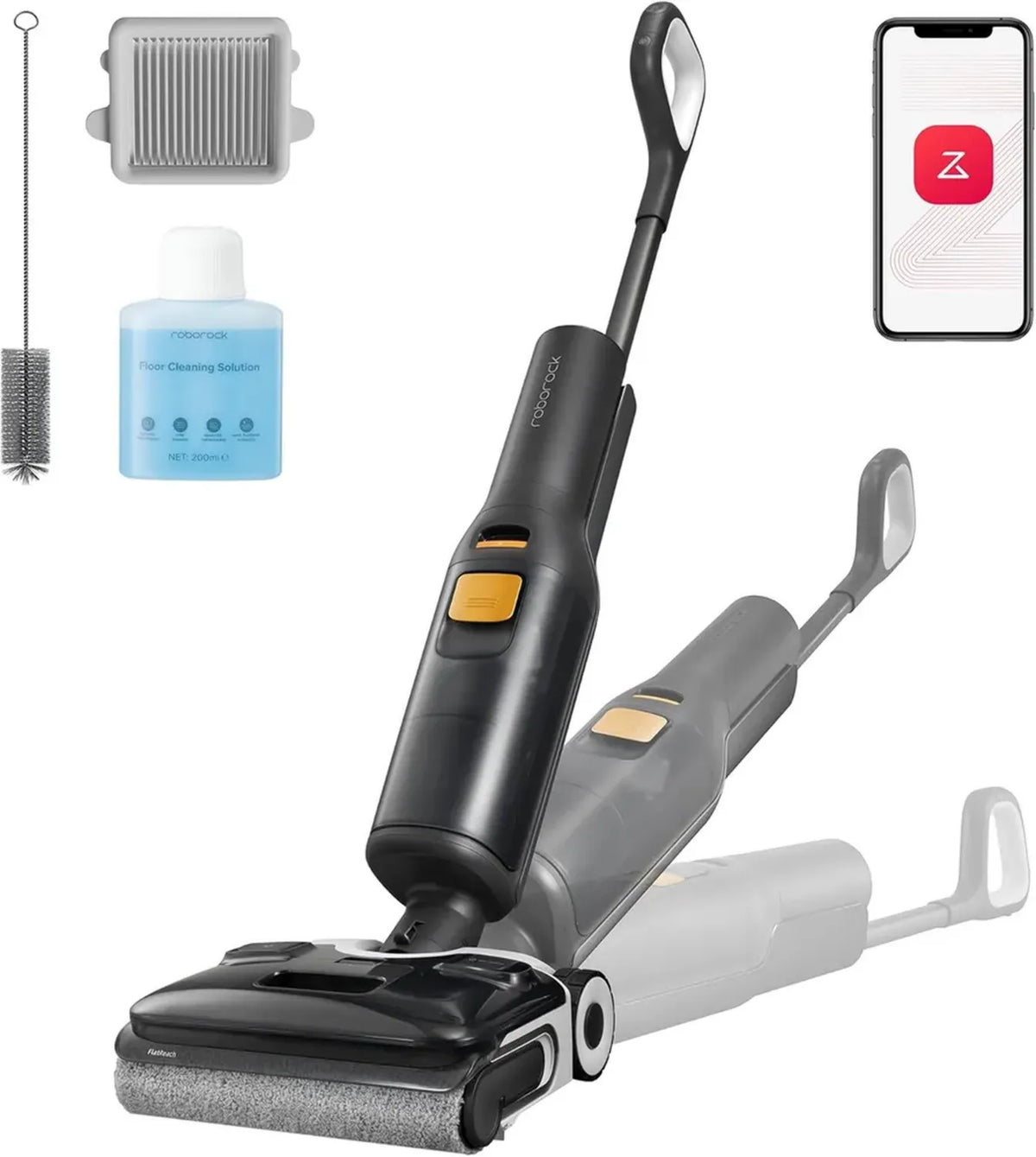 Roborock F25 XT Aspirapolvere Senza Fili, 20kPa, Pulizia Automatica, Design Ultra Sottile, Asciugatura Veloce, Controllo WiFi, Perfetto per Pavimenti Duri