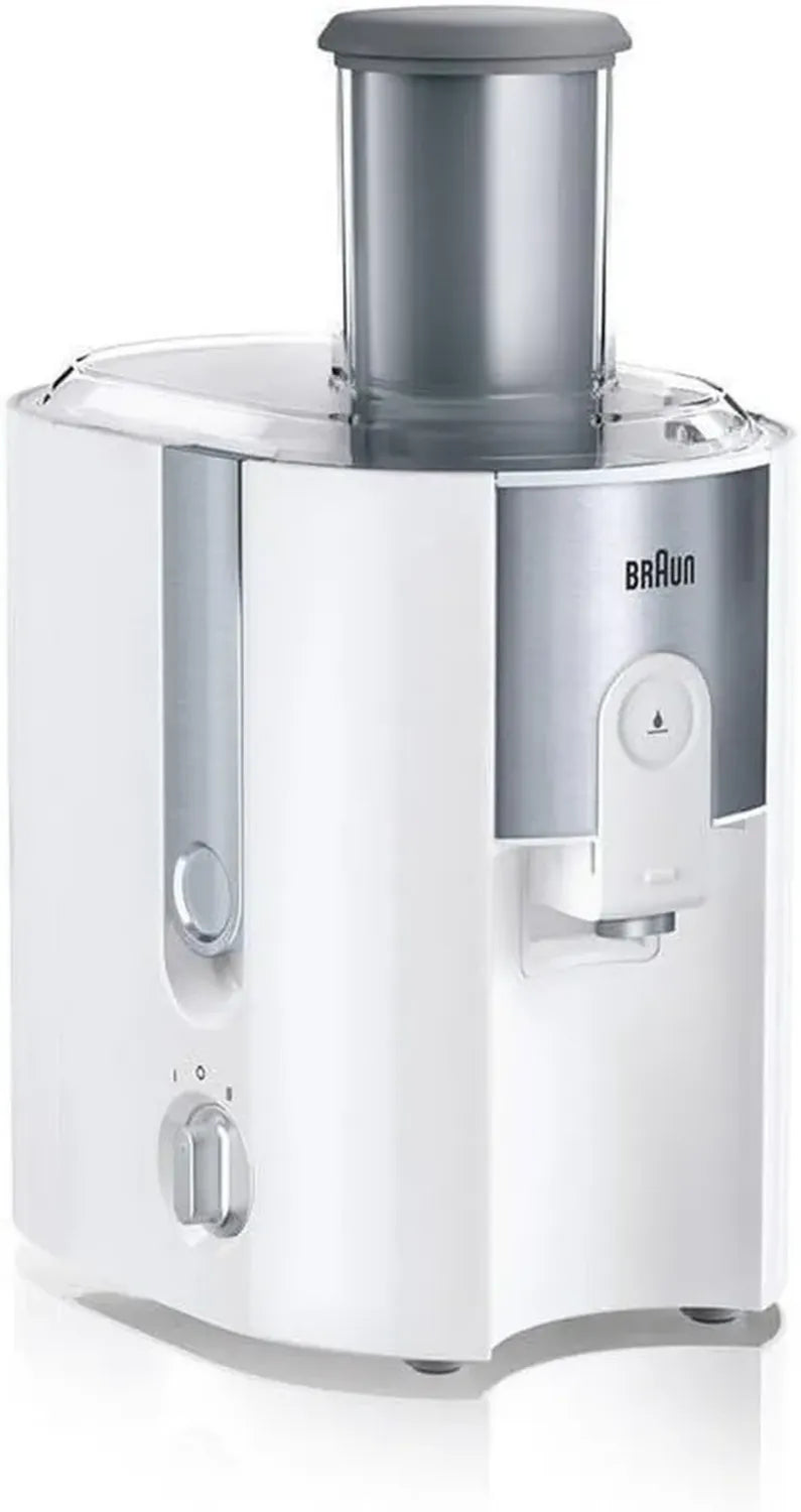 Braun Multiquick 5 J500 Juicer con Centrifuga Veloce, Ingresso Largo 75mm, Contenitore Polpa 2L, Antigoccia e Sicurezza Avanzata