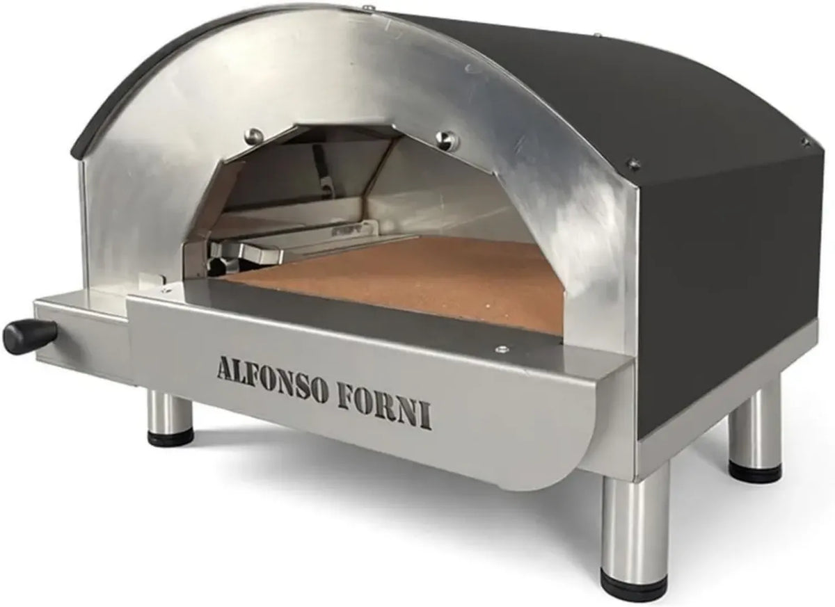 Forno a Legna Alfonsino per Pizza da Esterno in Acciaio Inox, Cottura a 500°C