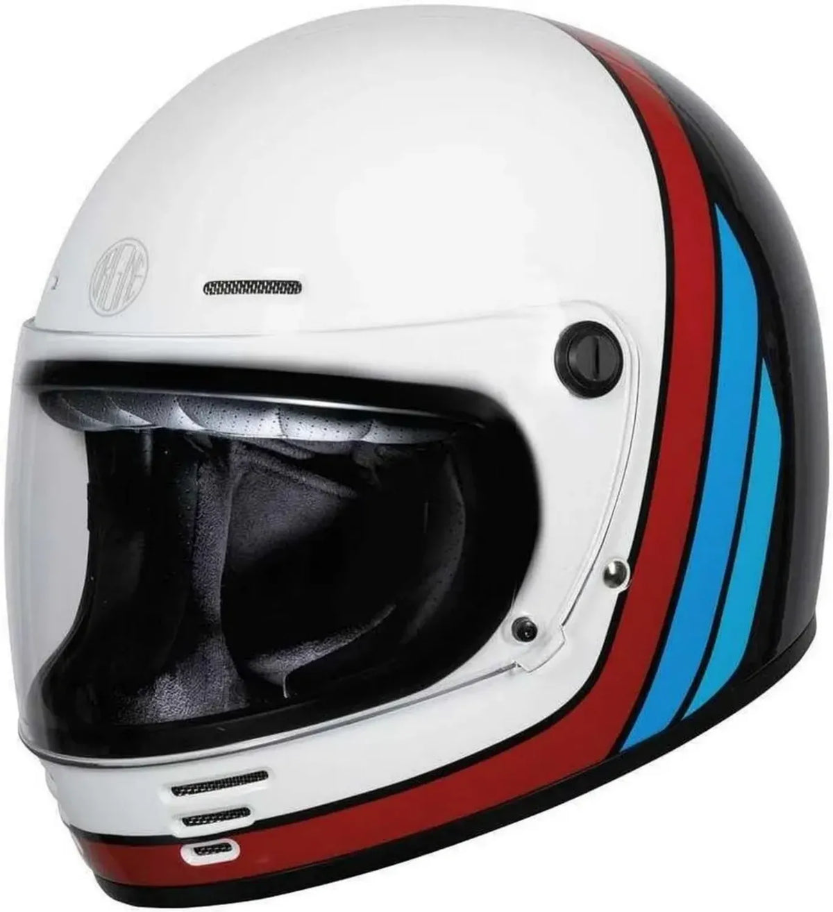 Casco Integrale Origine Omega Summit Rosso Bianco Lucido Taglia L